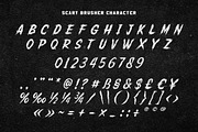 Scary Brusher a Wild Brush Font, a Blackletter Font by Blankids Studio (Thumbnail 8 of 9)