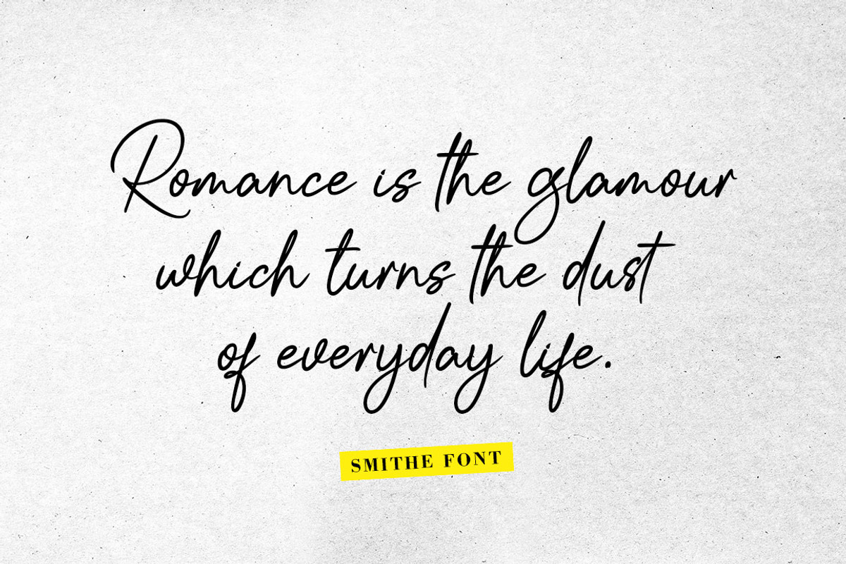 Smithe Signature, a Script Font by Soft Creative (Photo 14 of 17)
