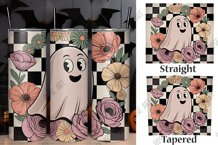 Retro Halloween Tumbler Wrap