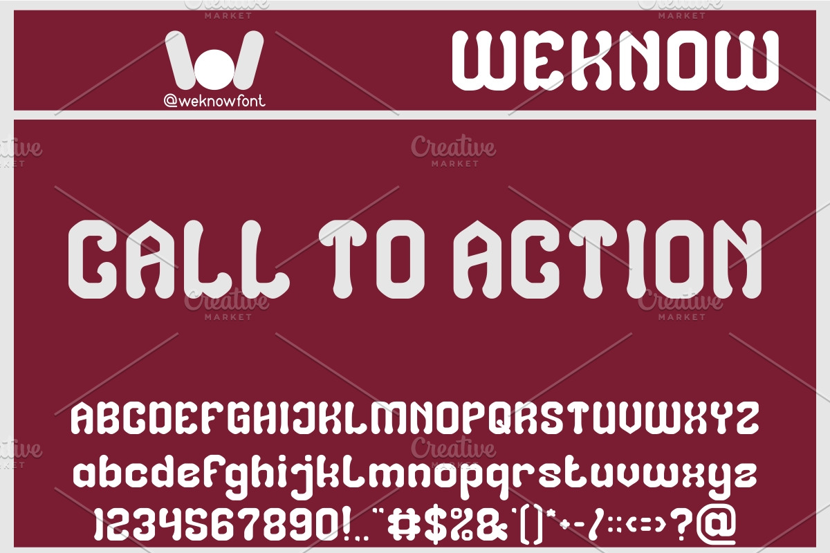 Creative Force font, a Font by weknow (Photo 5 of 8)