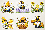 Cute Bee Gnome Sublimation Clipart, an Illustration by RobertsArt (Thumbnail 5 of 5)