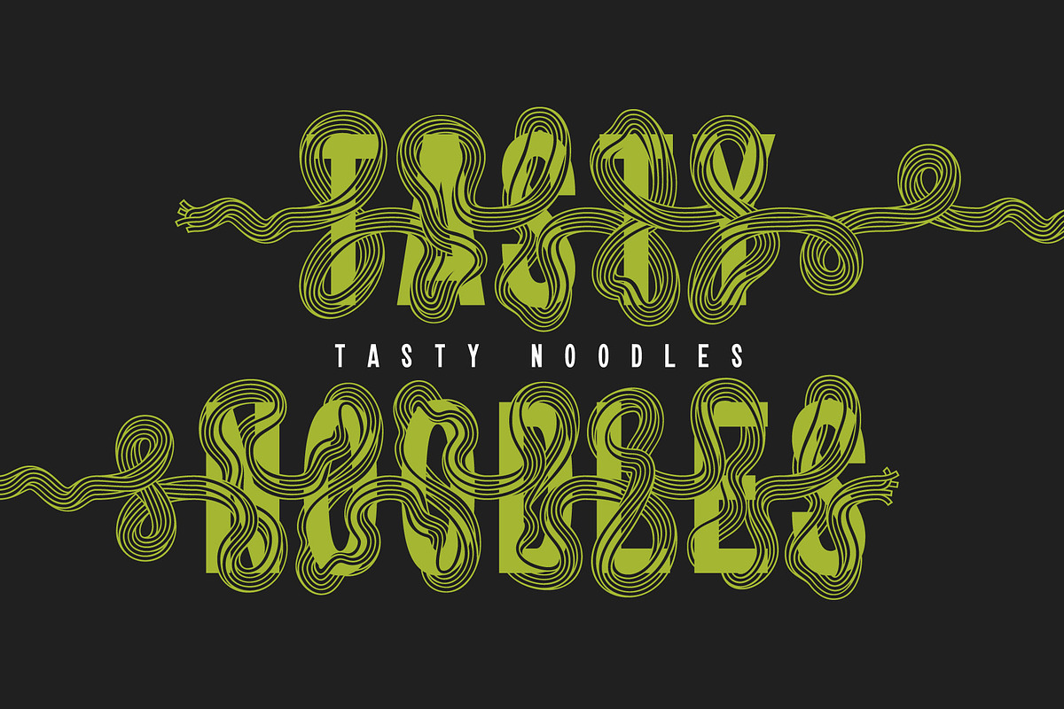 Twisted Ribbon — Creative Font, a Symbol Font by Gleb Guralnyk (Photo 4 of 8)