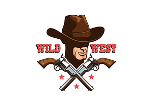 Western Cowboy Retro Logo