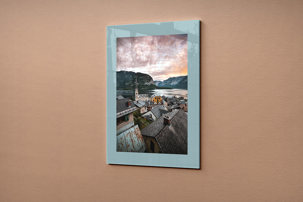 Glass Poster Canvas Mockup - 6 views, an Advertising Mockup by Illusiongraphic (Photo 5 of 18)