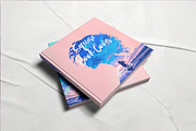 Square Book Cover Mockups, a Books & Magazine Mockup by Defa Visual (Thumbnail 2 of 9)