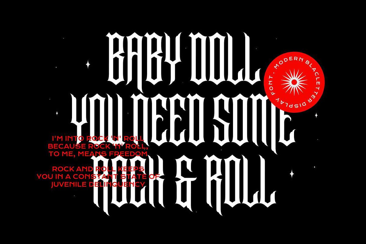 Banxors - Modern Blackletter, a Blackletter Font by Imoodev (Photo 2 of 5)