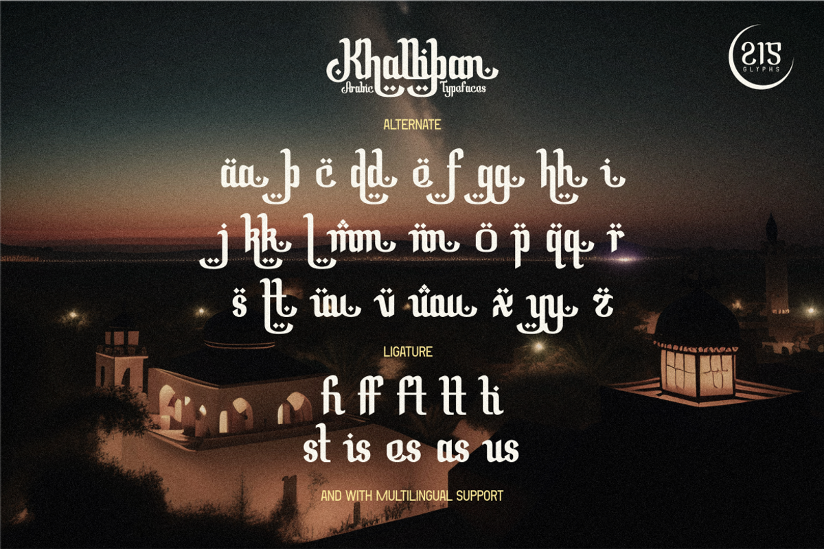 Khalliban - Arabic Typeface, a Handwritten Font by MaikoHatta (Photo 5 of 7)