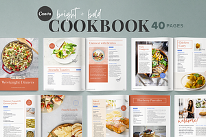 Canva Cookbook Template