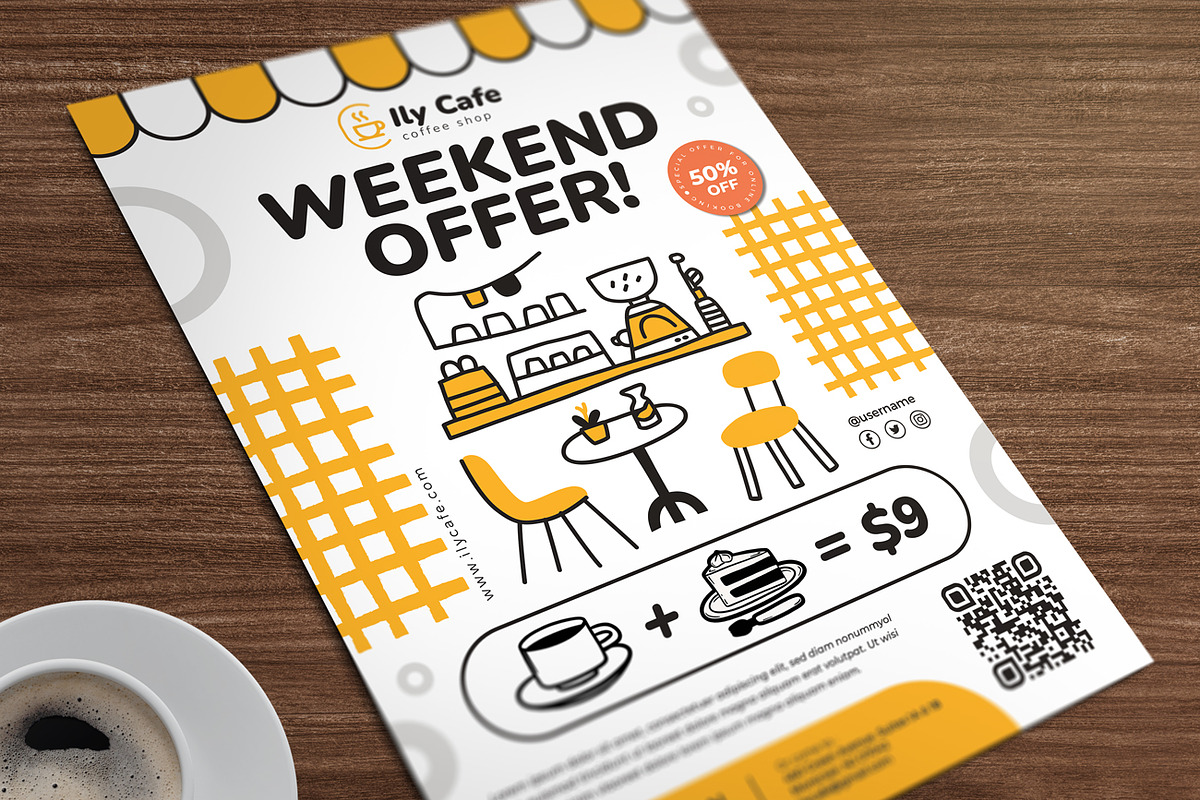 Cafe Special Offer Flyer, a Flyer Template by Aarley Kaiven (Photo 2 of 2)
