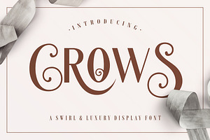 Crows - Ethnic Curly Sans Font