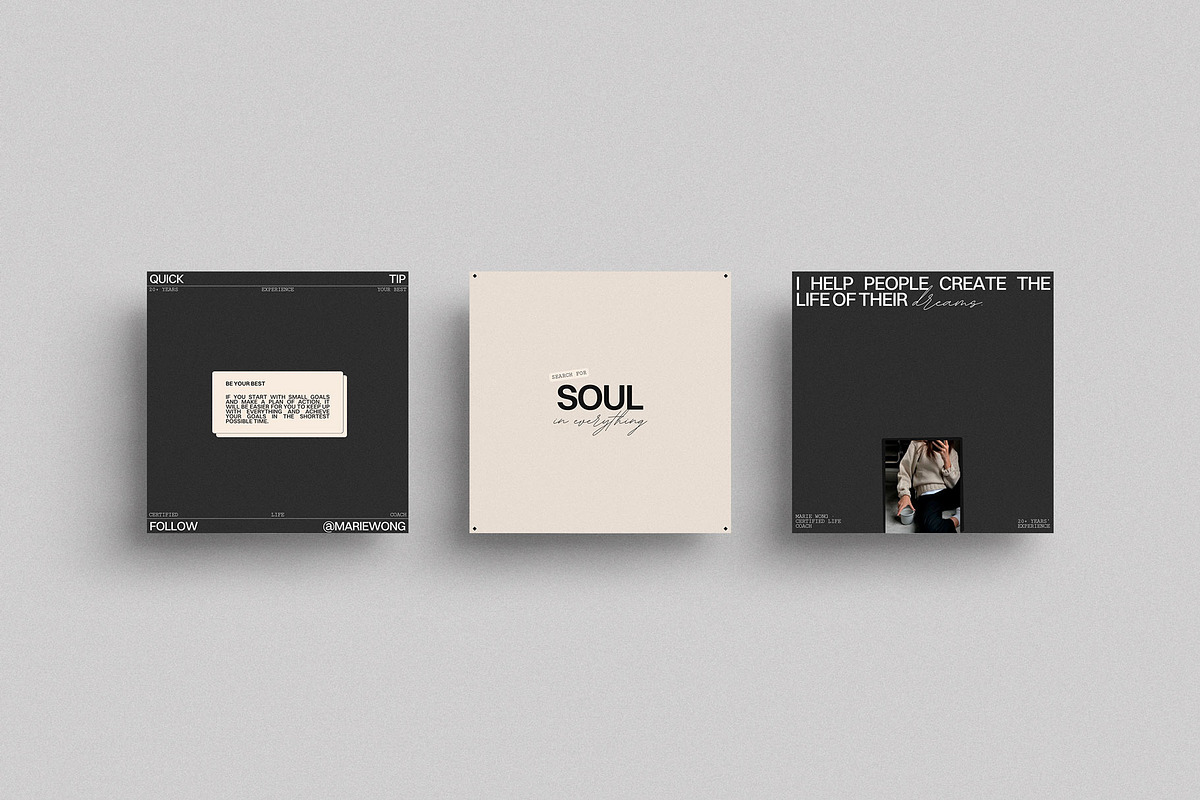 Life Coach Social Media Template, a Social Media Template by Moscovita Studio (Photo 4 of 39)
