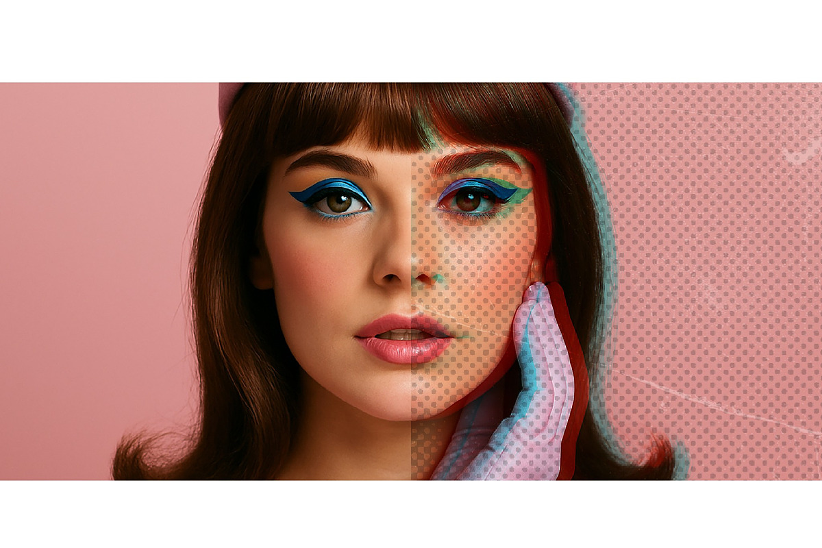 Vintage Pop Art Photo Effect Mockup, a Layer Style Add-On by studiogstock (Photo 2 of 4)