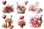 Valentine Champagne Candy Heart, an Illustration by Designworld (Thumbnail 2 of 4)
