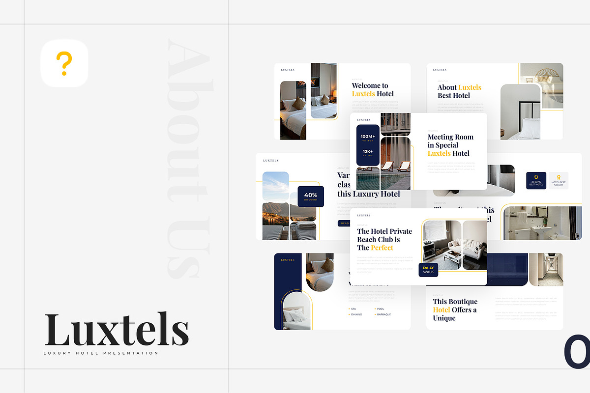 Luxtels – Hotel Google Slides, a Presentation Template by Ermedia Studio (Photo 2 of 8)