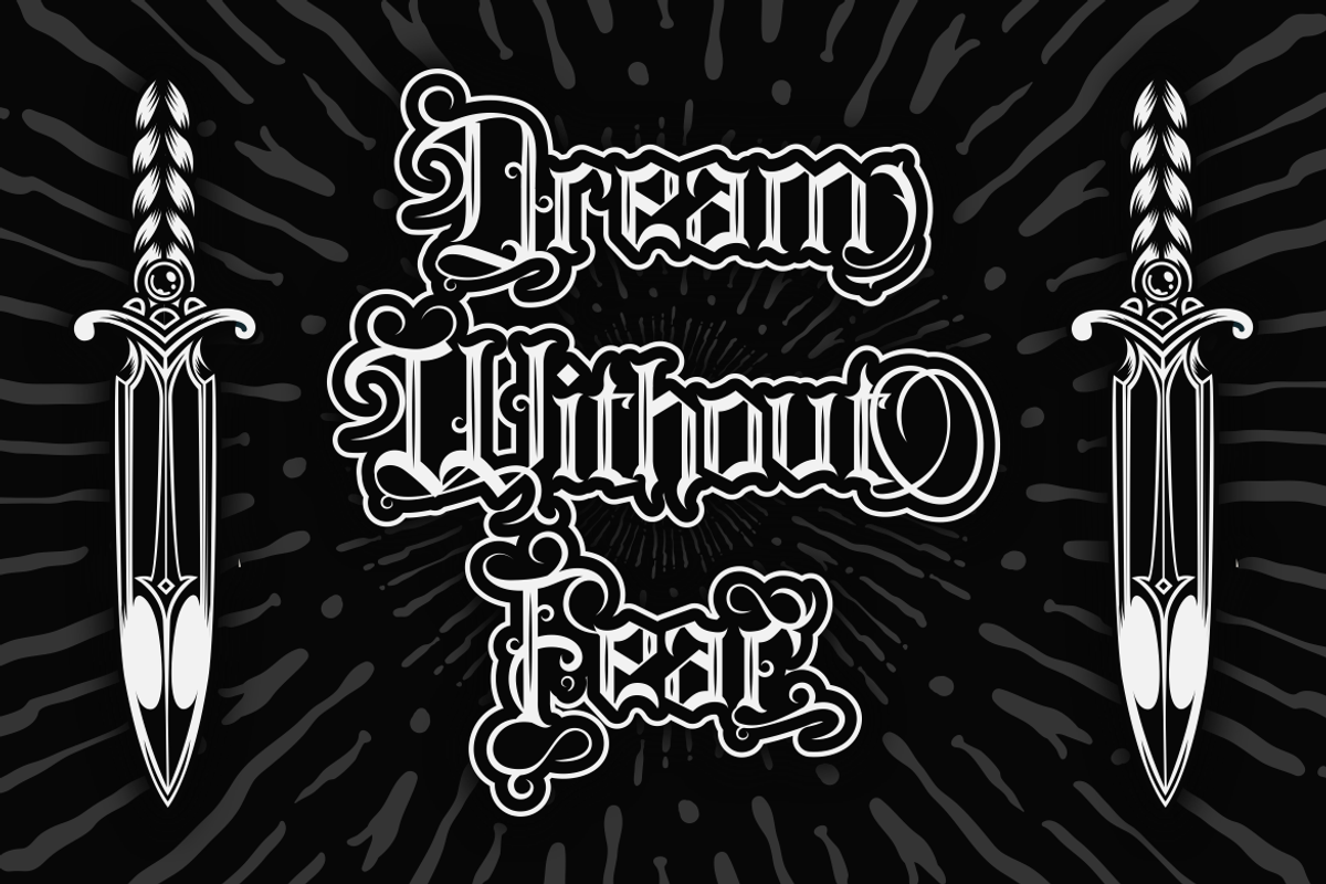 Atlas Celeste - Tattoo Font, a Font by PutraCetol Studio (Photo 2 of 11)