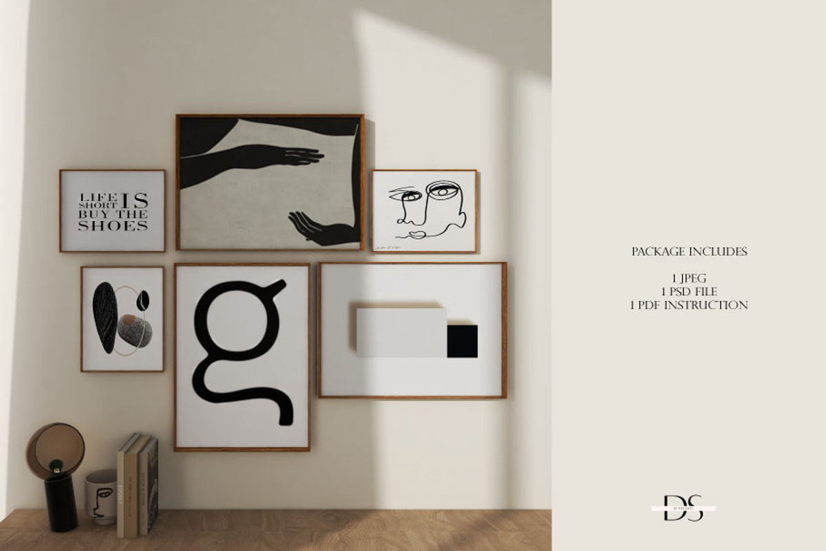 Frame mockup for printable art, a Print Template by DSTUDIO888 (Photo 3 of 4)