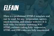 ELFAIN - Corporate HTML Template, a Bootstrap Template by VALIASOLUTION SHOP (Thumbnail 1 of 7)