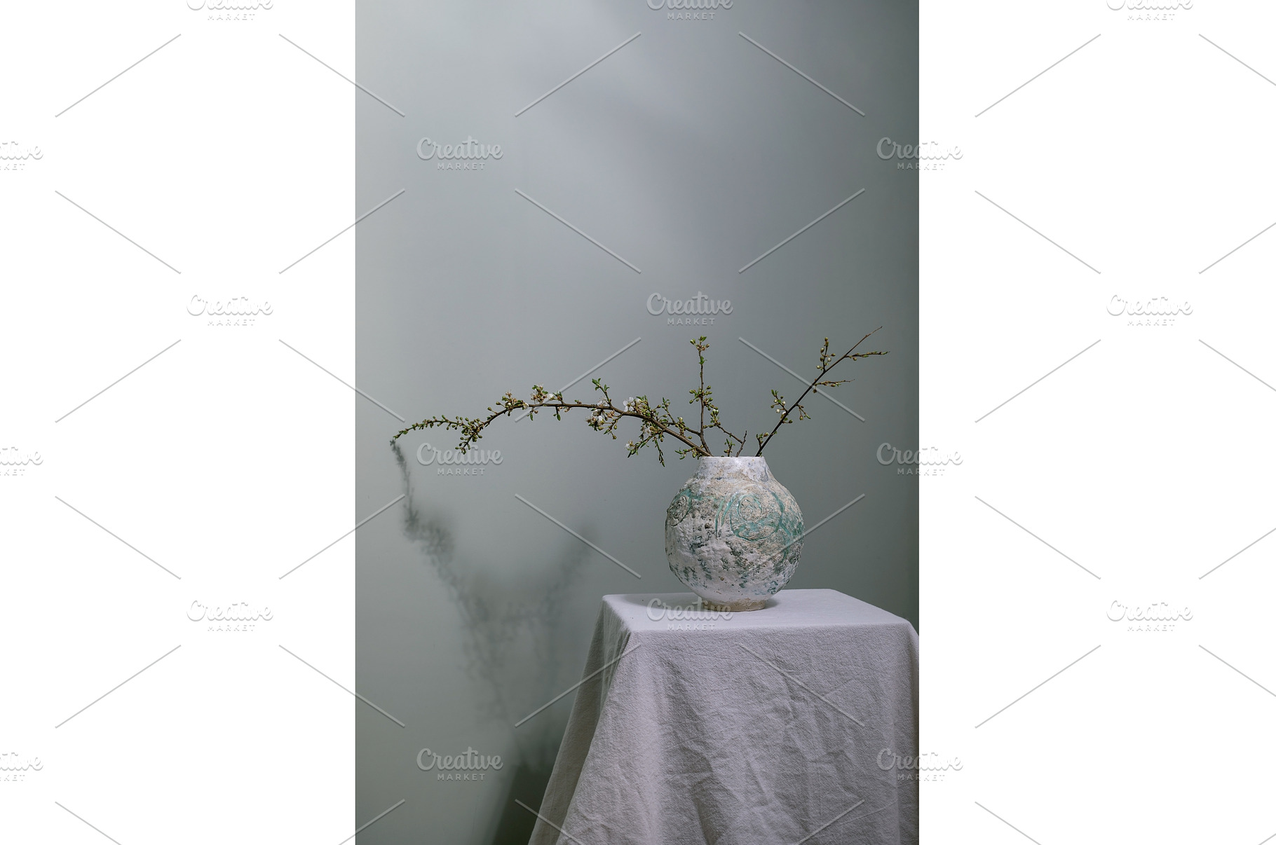 Blooming Branches in Vintage Ceramic, an Arts & Entertainment Photo by Natasha Breen