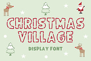 Christmas Village font, a Handwritten Font by Fourteen Letter (Thumbnail 1 of 6)