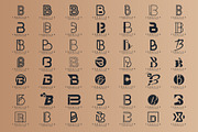 Letter B Logo Bundle Monogram Set, a Branding & Logo Template by Pixel Design (Thumbnail 4 of 6)