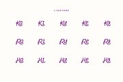 Kusrov - Playful Ligatures Font, a Handwritten Font by QR Design Studio (Thumbnail 7 of 8)