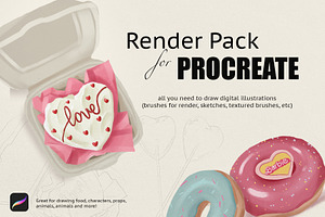 Render Pack Procreate brushes