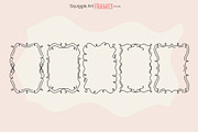 Squiggle Art Frames Bundle, an Object Illustration by moja doodle (Thumbnail 6 of 7)