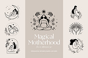 Magical Motherhood - Line drawing, an Illustration by imajineko (Thumbnail 1 of 10)