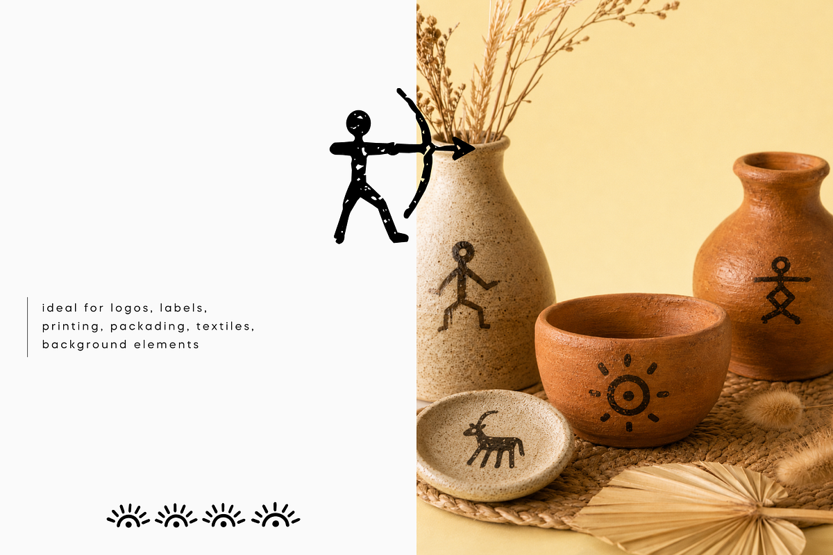 Tribal Shabby Symbols Vector Pack, an Object Graphic by Nutalin Art (Photo 11 of 13)