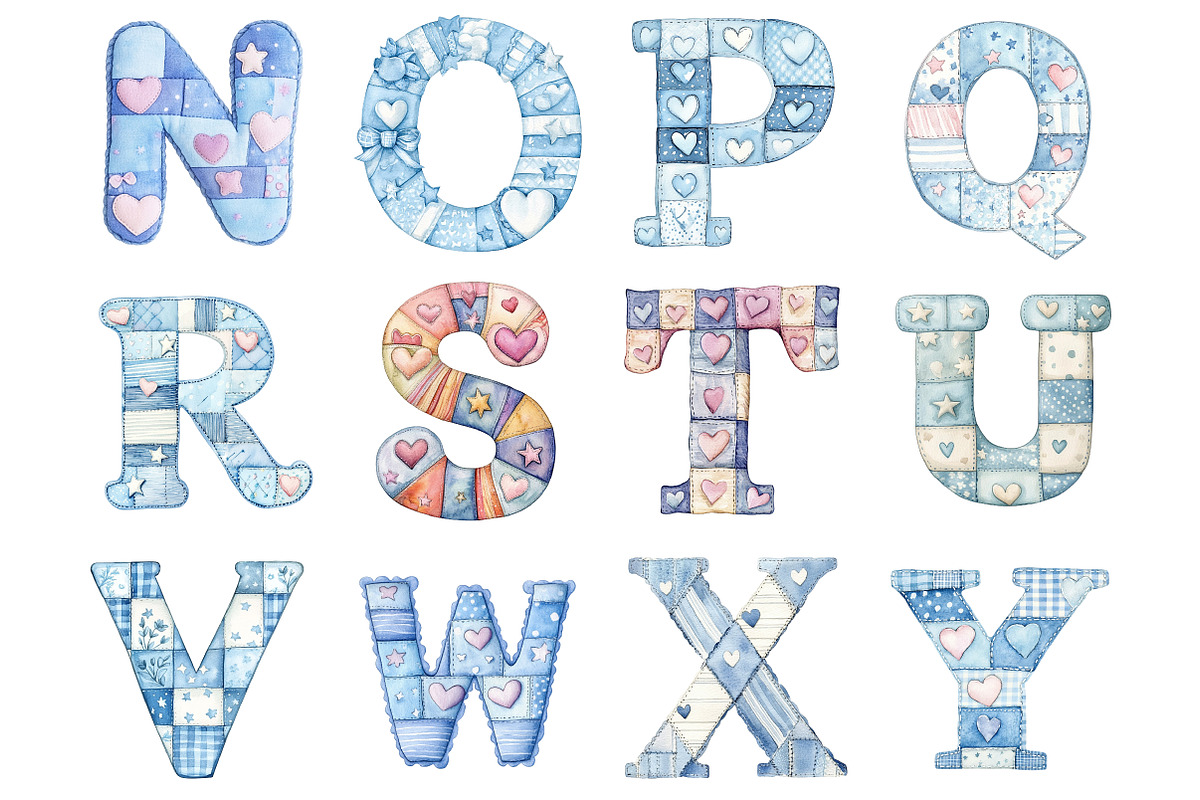 Baby Nursery Alphabet Clipart, a Seasonal Illustration by CitraGraphics (Photo 4 of 4)