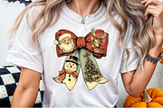 Christmas Coquette Bow PNG, an Illustration by Sublimation Artist (Thumbnail 2 of 9)