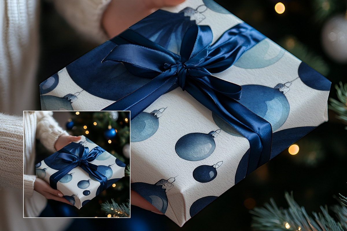 Gift Wrap Mockup w. Hands WR004-01, a Books & Magazine Mockup by Callistemon Creative (Photo 3 of 8)