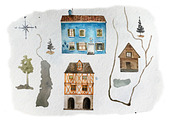 Watercolor Landscape and Map Creator, an Illustration by Bychovsky design (Thumbnail 4 of 5)