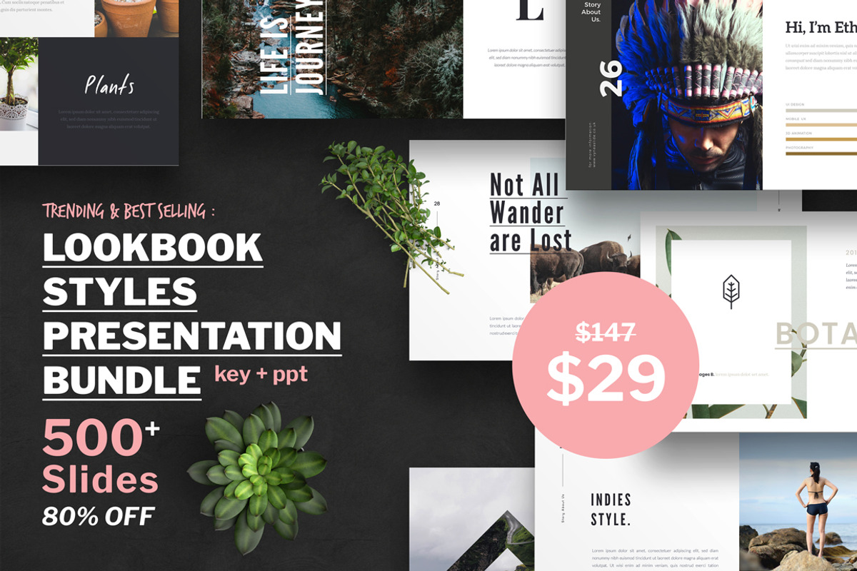 Lookbook Style Presentation Bundle, a Presentation Template by Elokka Std. (Photo 1 of 7)