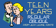 Teen Years JNL, a Sans Serif Font by Jeff Levine Fonts (Thumbnail 1 of 5)