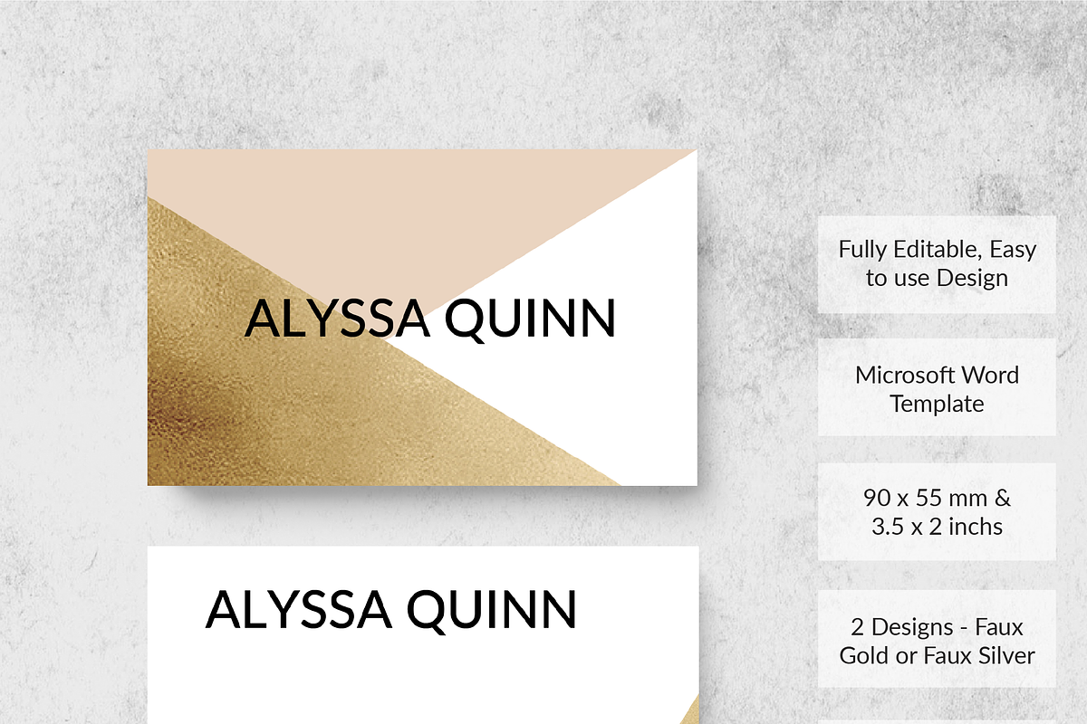 Majesty Business Card Template, a Business Card Template by Made By Hamilton (Photo 4 of 4)