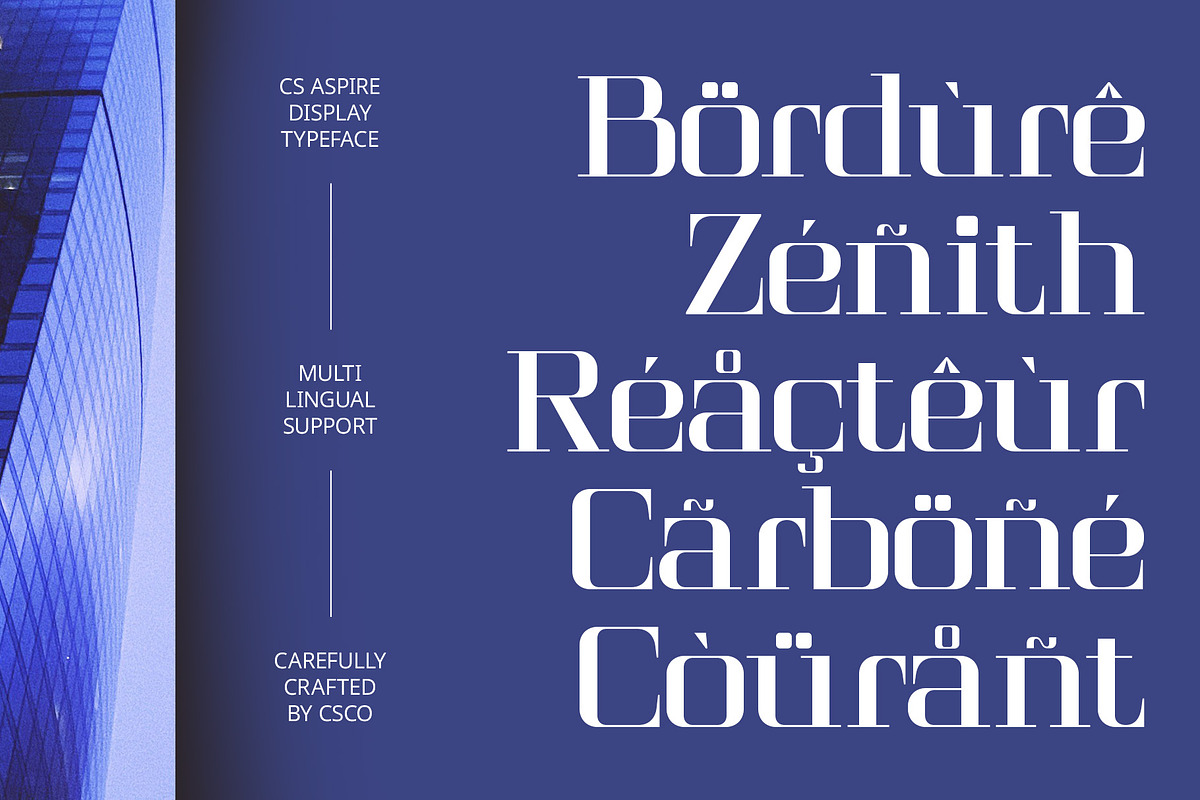 CS Aspire – Techno Font, a Serif Font by Craft Supply Co. (Photo 6 of 8)