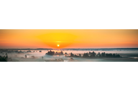 Amazing Sunrise Sunset Over Misty, a Nature Photo by Our Amazing World