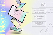 HOLOGRAPHIC Vibrant Gradient, Shapes, a Texture Graphic by Oksana Trygub (Thumbnail 7 of 16)