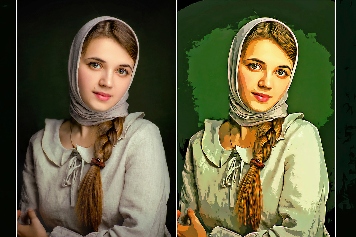 Splendid Oil Paint Cartoon Maker, an Action Add-On by U_Design (Photo 6 of 14)