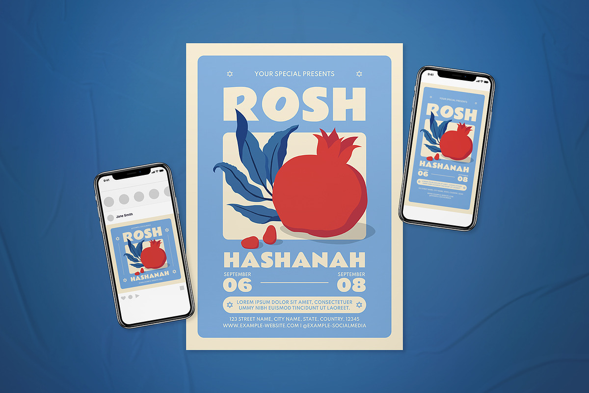 Rosh Hashanah Flyer Set, a Flyer Template by The Good Store (Photo 1 of 2)