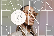The Fashion Font Bundle (18 Fonts), a Serif Font by HipFonts (Thumbnail 1 of 18)