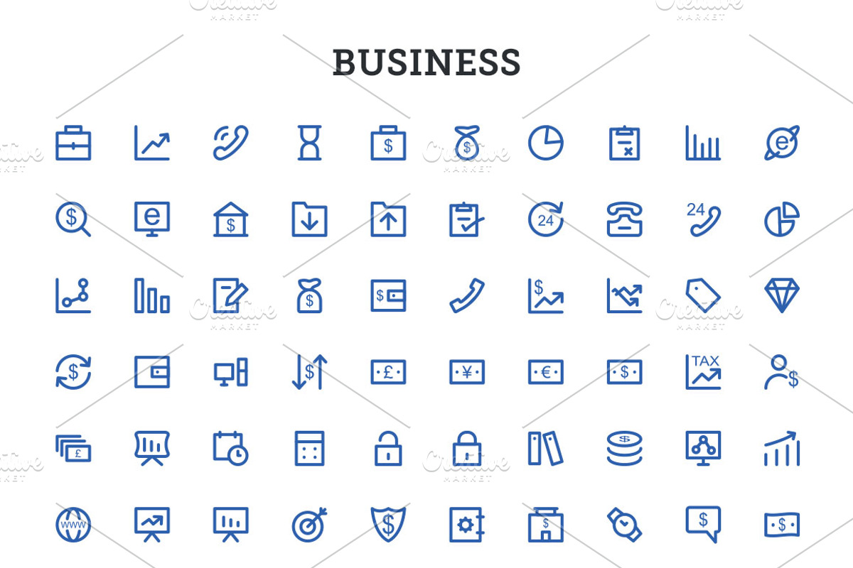 5000+ Bold Outline Icons Bundle, an Outline Icon by Vectors Market (Photo 2 of 11)