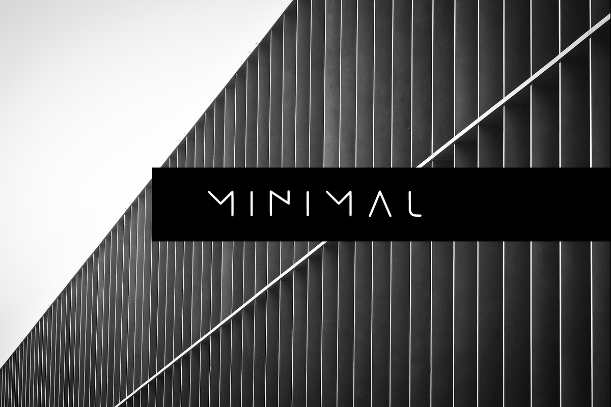 MINIMAL - modern futuristic font preview 7