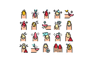 Manicure nail care extension, an Object Graphic by pikepicture