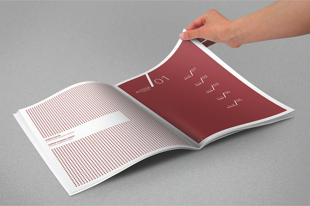 Turning Page Elegant Booklet Mockup, an Advertising Mockup by DesignRushMarket (Photo 1 of 2)