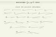 Boulevard - Handwritten Font Duo, a Script Font by endita (Thumbnail 12 of 16)