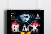 Black Night Party Flyer Template, a Flyer Template by Malaxay (Thumbnail 2 of 2)