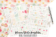 Planner Sticker Templates Photoshop, a Stationery Template by ClipartBrat Graphics (Thumbnail 2 of 5)