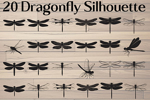 Dragonfly Silhouette, an Object Graphic by Designer_Momina
